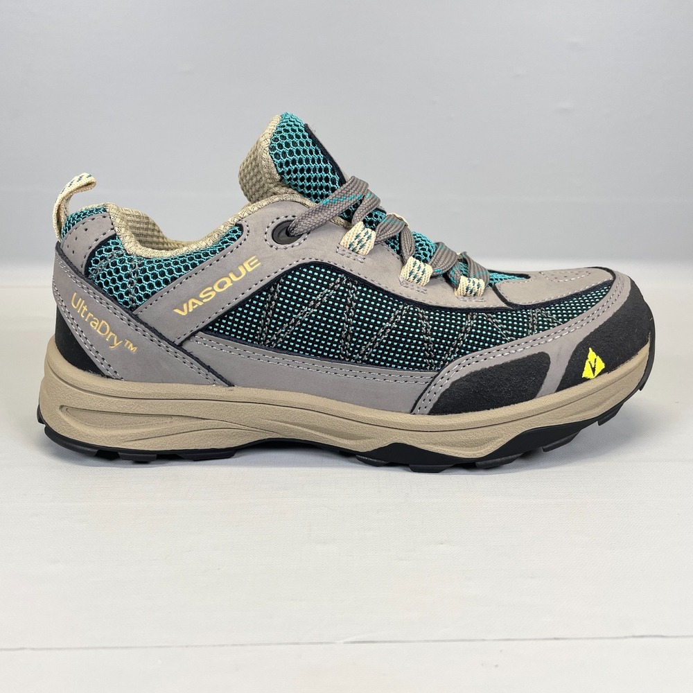Vasque Monolith Low UltraDry Hiking Shoes Kids Youth Size 4 Blue Mesh Outdoors